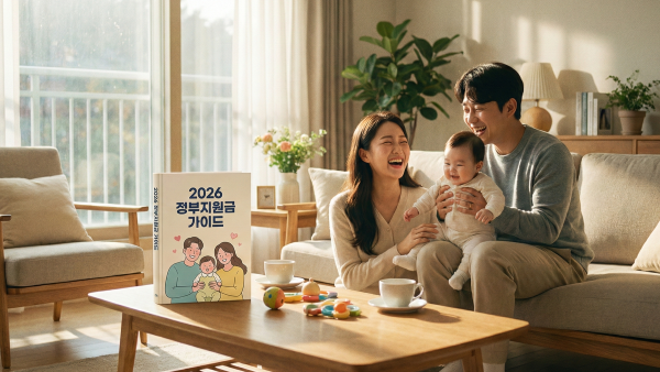 정부 지원금 혜택으로 여유로운 생활을 즐기는 가족의 모습