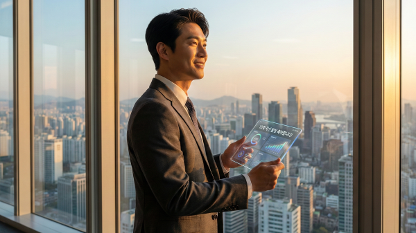 10억 자산가의 꿈을 이룬 김 대리의 당당한 모습