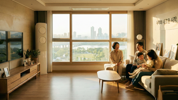 청산가치 반영 최적화 후 주거 안정을 되찾은 행복한 가족