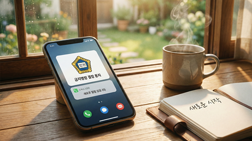 개인회생 금지명령 결정 후 빚 독촉 전화와 문자가 멈추고 평온을 되찾은 스마트폰 화면