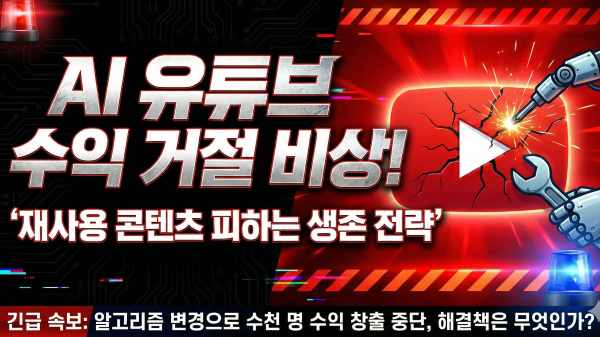 AI 유튜브 수익창출 거절 사태와 생존 전략 안내 썸네일