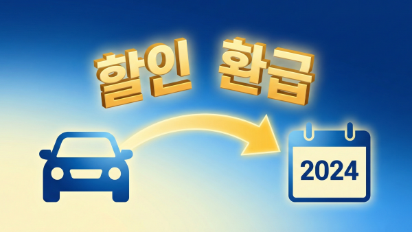 자동차세 일납 할인 혜택과 환급 구조를 설명하는 인포그래픽