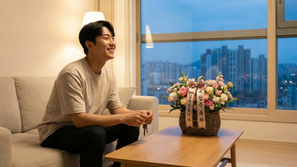 2026년 공공분양 뉴:홈 사전청약 일정 당첨 후 내 집 마련에 성공한 청년의 모습