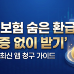 실손보험 미청구 환급금 영수증 없이 앱으로 받는 법 대표 이미지